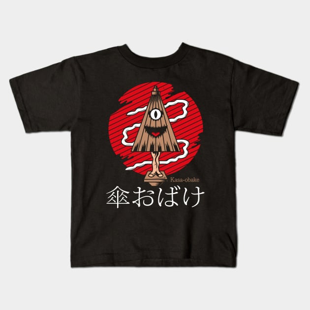 Kasa Obake Kids T-Shirt by logozaste